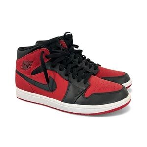 Air Jordan 1 Mid Gym Red Black Toe Men’s Size 10.5
